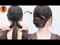 【美しいキモノ ヘアコーム】ちょこっとテクニック美しいシニヨン セルフで素敵アップスタイル