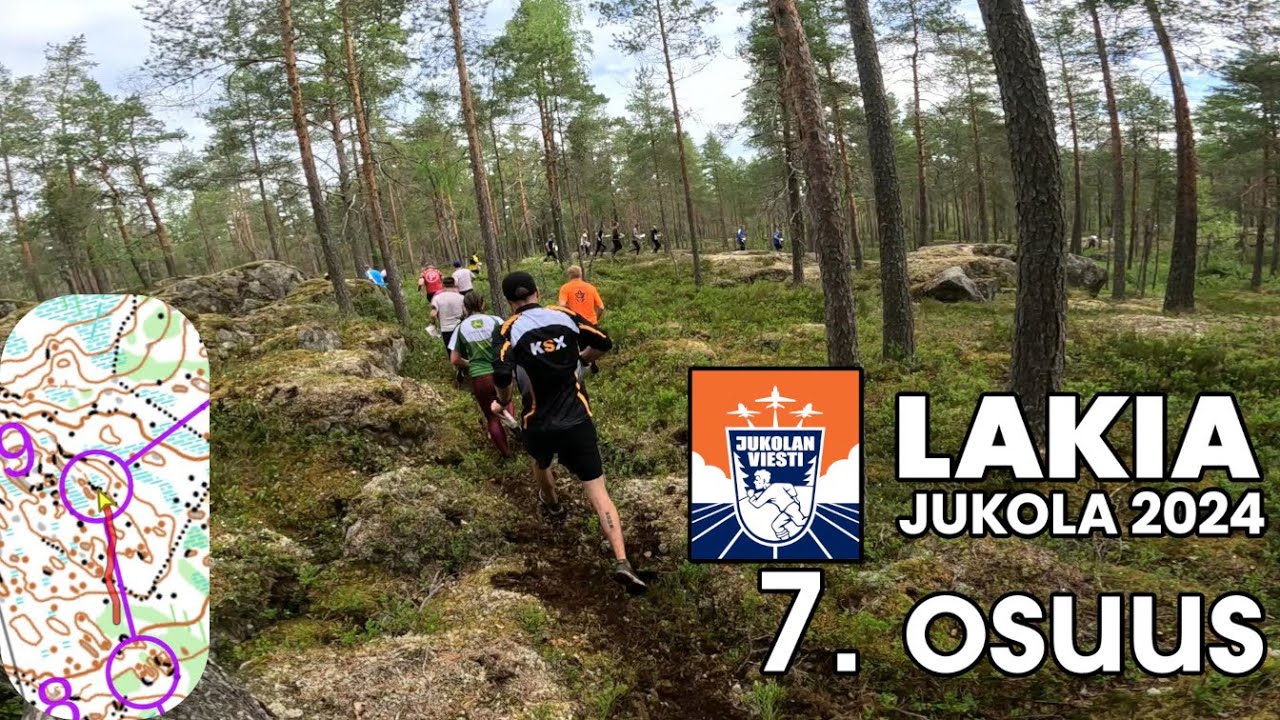 Jukola 2024 7. osuus  (15,8 km) yhteislähdöstä | Suuren urheilujuhlan tuntua