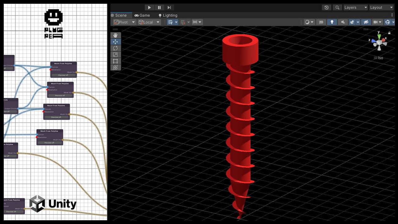 Free Unity Asset : Procedural Screw - YouTube