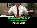 Asmr loop massage table comparison  unintentional asmr  1 hour
