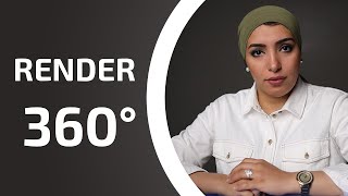Benaa Academy | 3d max | ازاي تعمل render 360 درجة باستخدام نضارة ال VR ? screenshot 3