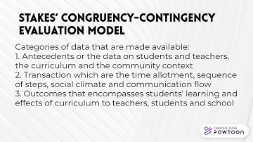 Curriculum Evaluation Models