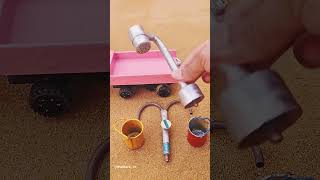 DIY Miniature Bathroom Shower Making Using Mini Bricks and Creative #minipump #construction project