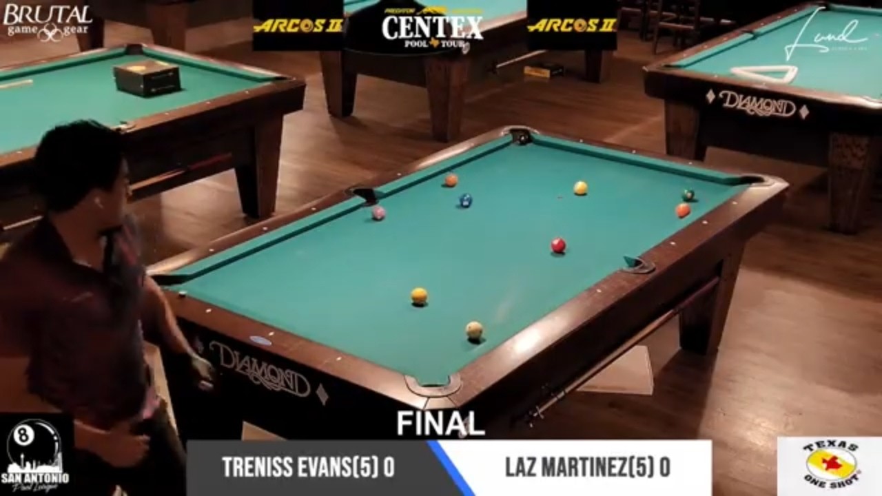 Image of video the Martinez Takes On Evans in Texas Express Final | Predator Arcadia CenTex Pool Tour 6