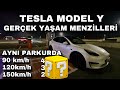 Tesla Model Y Otoban hızlarında menzil değerleri. 90-120-150 hızlardaki menziller #işbirliği