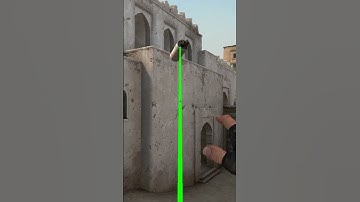 CSGO Dust2 CT Spawn Smoke from Top Mid 128T