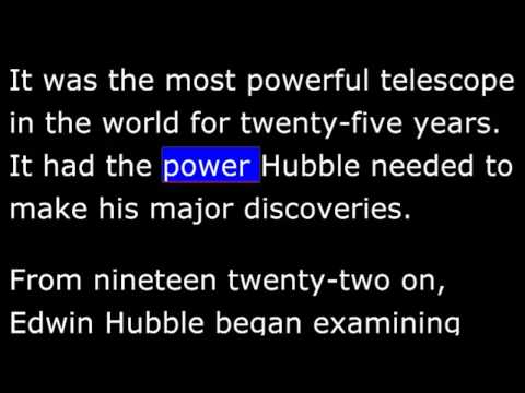 Biography - HE - Edwin Hubble Changed Our Ideas About the Universe -