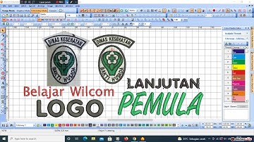 Belajar wilcom, Cara desain Logo Bakti Husada #lanjutan  #1000subscriber #youtube #rehan #wilcome2