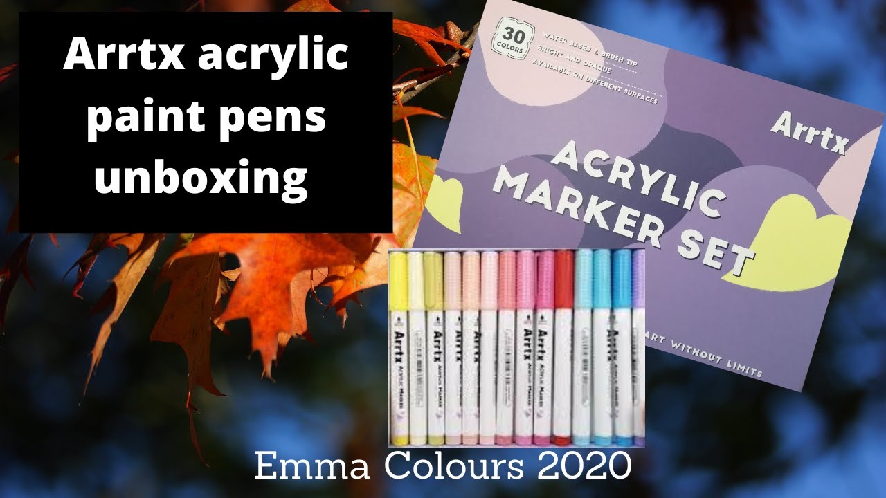 Painting with Acrylic Markers 🌟🌟Arrtx Acrylic Markers Review 