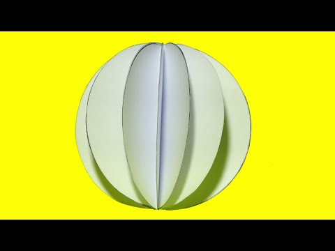 como hacer una esfera de papel - viendo y aprendiendo esfera