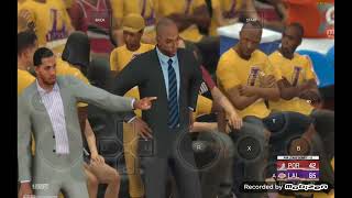 Nba 2k22 Game 2 Blazers vs Lakers 2nd Half 