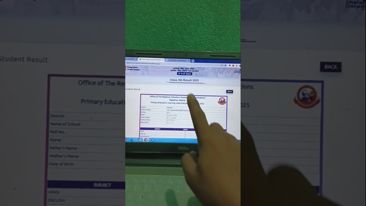 लो आ गया Link 📢 RBSE 5th Result 2025 Kaise Dekhe✅ How to Check Rajasthan Board Class 5 Result 2025