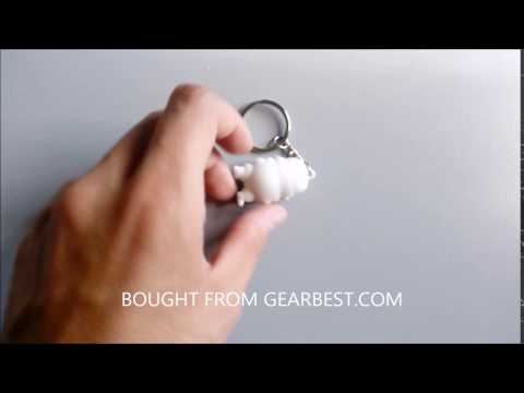 Black Soldier Key Ring Pendant Movie Product  -  WHITE