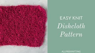 How to Knit an Easy Dish Cloth