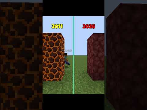 Old Minecraft Hits Different… 🥶🪨 | 2011 vs 2026 Textures #minecraft #shorts