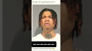 Chicago Man Mugshot Go Viral 🥀😭 #fyp#shorts#funny#viral#explore#trending#youtubeshorts#memes#happy