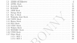 PURE MATHEMATICS 2026 FOR ALL MOCK BODIES: UMTA MOCKS, MATIGO MOCKS, ACEITEKA MOCKS,  WAKISSHA MOCKS