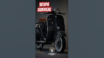 Vespa - Animation unreal engine #shorts #car #unrealengine