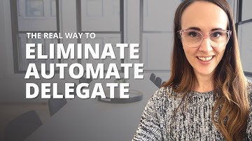 Eliminate, Automate, Delegate