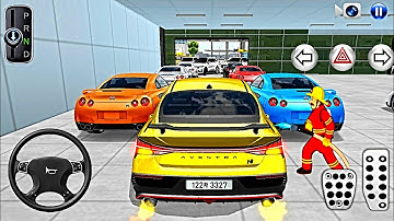 New Golden LUXURY Hyundai Parking in Car Shop 🚗 3D Driving Class 2025 🚀 Best Android Gameplay🎮
