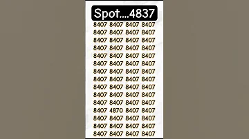 Logically Pin Point The Hidden Out The 4837 In 5 Second Shorts Youtubeshort Fypp Fyp 4870 