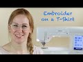 Brother Blog - How-to: Embroider on a t-shirt with a flatbed embroidery machine