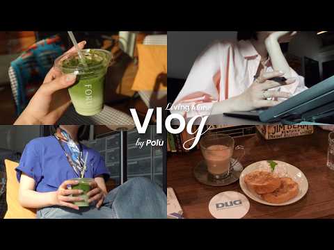 [社会人vlog] シェアオフィスで働くフリーランスの日常｜イラストの仕事と読書とジャズ喫茶｜Freelance Life in Tokyo