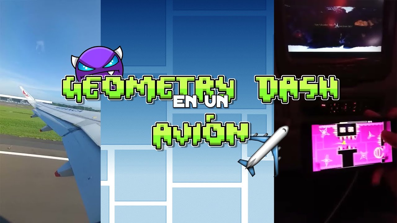 Jugué GEOMETRY DASH en un AVIÓN!!! ✈🤯