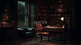 The Rainlit Study for a Wandering Mind | Deep Focus Music for Late-Night Reading & Study