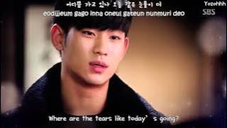 Huh Gak - Tears Fallin' Like Today MV (You Who Came From The Stars OST)[ENGSUB   Rom   Hangul]