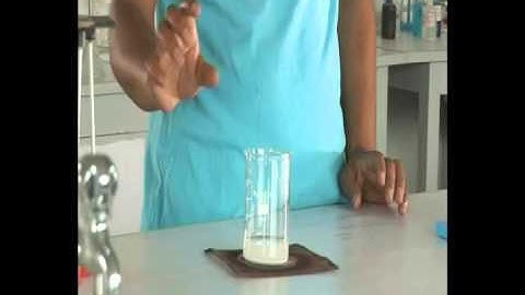Lab demonstration precipitation reaction