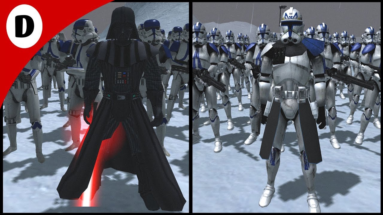 Captain Rex S 501st Vs Darth Vader S 501st Legion Men Of War Star Wars Mod Youtube - gcr 501st legion roblox