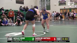 2023 PA Girls final - 190 - Caroline Hattala (Quakertown) vs Natalie Rush (Canon-McMillan)