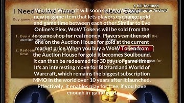 World of Warcraft will soon sell WoW Tokens