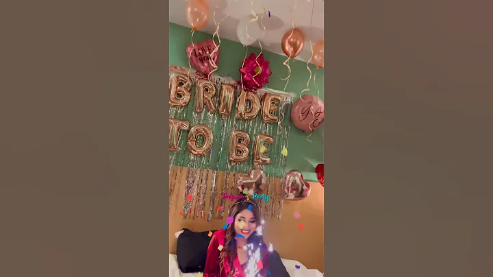 Bridal Shower Party Decoration #trending #shortsvideo #ytshorts birthday #surprise #viralshorts