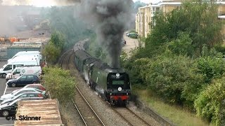 34067 Tangmere slogs up Exeter Bank with 34046 Braunton banking