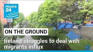 France 24 report: Ireland struggles to deal with migrants influx • FRANCE 24 English Resimi