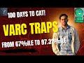 VARC Marathon Session 2: 25+ TRAPS | From 67.32%ile to 97.32%ile|  IIM |CAT