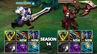 SEASON 14: GAREN vs DARIUS NEW ITEMS FULL BUILD FIGHTS & Best Moments!