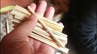 Proses bikin daun kaung dari basah sampe kering || Bako nya pake bako tampang