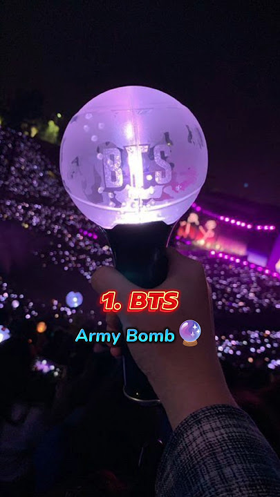 Top 10 Most Beautiful K-pop Group Lightsticks 🔮 #shorts #bts