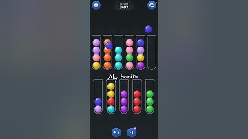 Ball sort puzzle level 3697 #resolución #puzzle #nivel #level #colors #gaming #gameplay