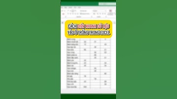 Chèn nhanh dữ liệu vào ô trong excel 🥰🥰🥰