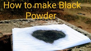 How to make black powder at home - Science expirment