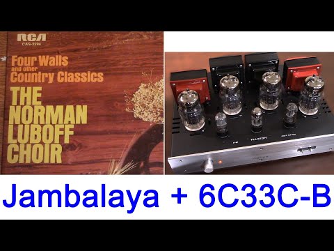 sound by military power triode 6C33C-B push pull power amp F-4P w Audio Research PRE SP9 Jambalaya