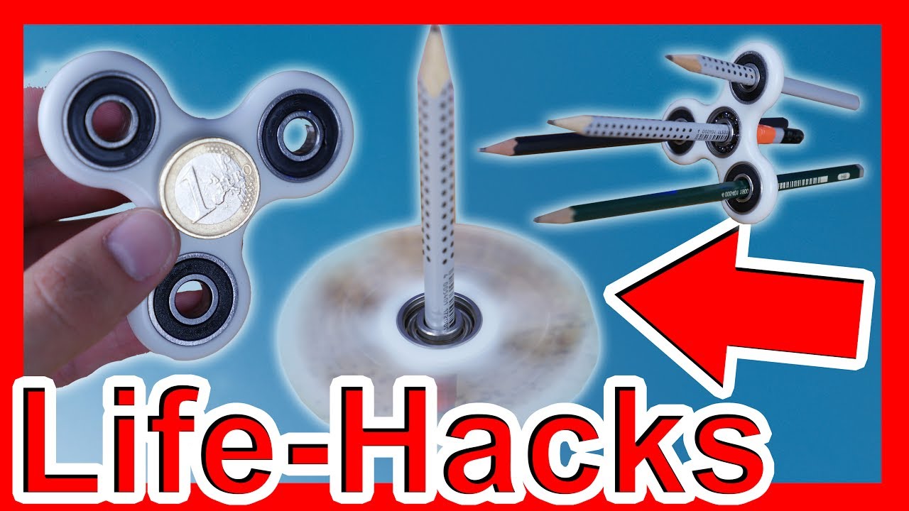 FIDGET SPINNER LIFE HACKS + Gewinnspiel YouTube