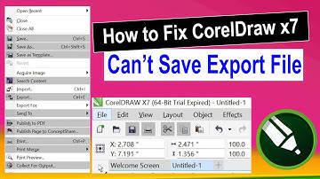 how to fix coreldraw x7 cannot save export file