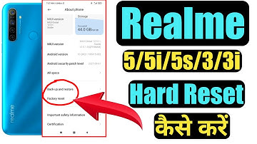 Realme 5i Hard Reset kare | how do i reset my realme 5i | realme 5,5i,5s,3,3s kaise kare
