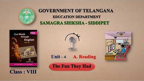 Unit 4 - The Fun They Had - A Reading (8th English)