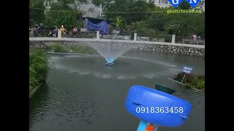Máy bơm tạo oxy ao cá| Kết hợp đài phun nước tạo cảnh quan| Giá rẻ dễ lắp đặt 098363458
